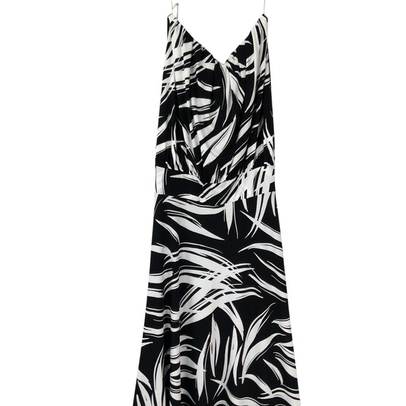 Last Tango Palm Leaf Print Maxi Dress Size M Strapless Poly Spandex Boho NWT - Picture 5 of 10